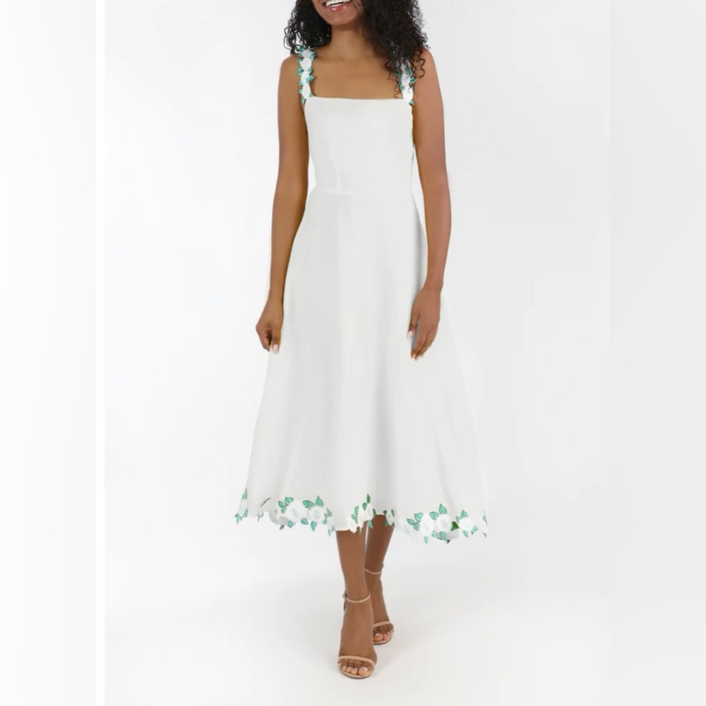 Fanm Mon White Sasha Dress Size Medium New With Tags